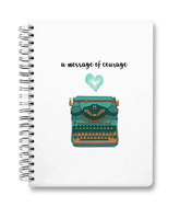 Message Of Courage - Spiral Hardcover Journal